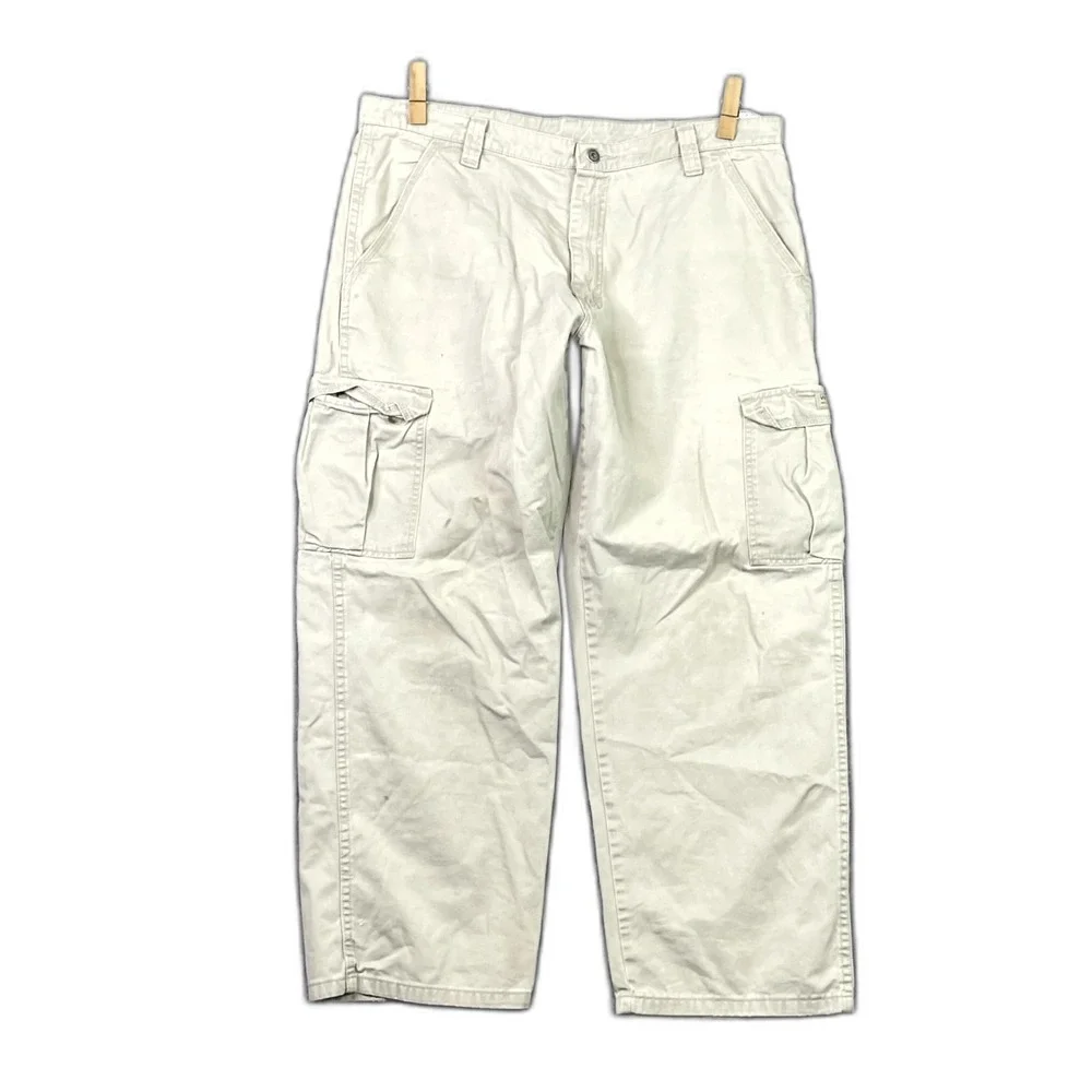 Wrangler Legacy Cargo Pants Mens 36x29 Cotton Rugged Utility Workwear Camping